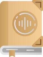 Audio book Flat Gradient Icon vector