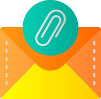 Clipper Flat Gradient Icon vector