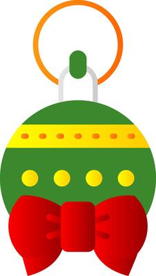 Bauble Flat Gradient Icon