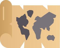 World map Flat Gradient Icon vector