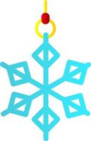 Snowflake Flat Gradient Icon vector