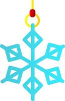 Snowflake Flat Gradient Icon vector