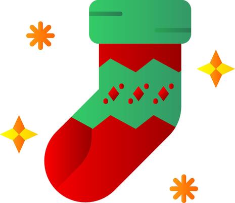 Sock Flat Gradient Icon