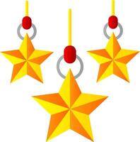Navidad estrella plano degradado icono vector