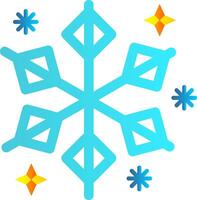 Winter Flat Gradient Icon vector