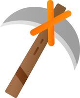 Pickaxe Flat Gradient Icon vector