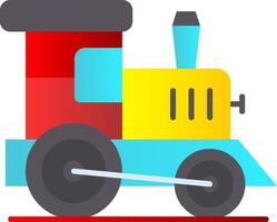 Toy train Flat Gradient Icon vector