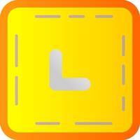 Chevron Flat Gradient Icon vector