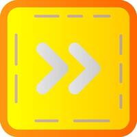 Chevron Flat Gradient Icon vector