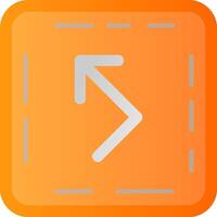 Bounce Flat Gradient Icon vector