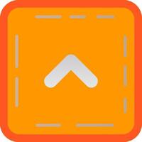 Chevron Flat Gradient Icon vector