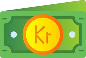 Krone Flat Gradient Icon vector