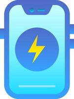 Energy Flat Gradient Icon vector