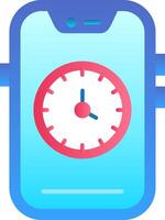 Time Flat Gradient Icon vector