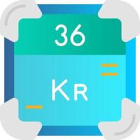 Krypton Flat Gradient Icon vector