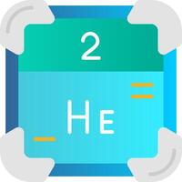 Helium Flat Gradient Icon vector