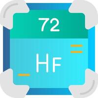 Hafnium Flat Gradient Icon vector