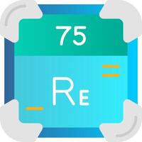 Rhenium Flat Gradient Icon vector