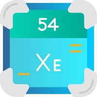 Xenon Flat Gradient Icon vector