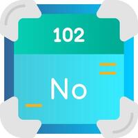 Nobelium Flat Gradient Icon vector