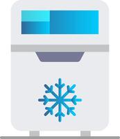 Refrigerator Flat Gradient Icon vector