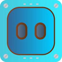 Socket Flat Gradient Icon vector