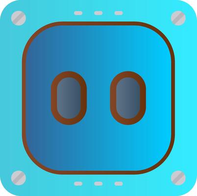 Socket Flat Gradient Icon