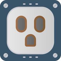 Socket Flat Gradient Icon vector