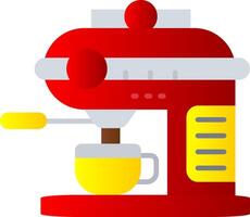 Coffee machine Flat Gradient Icon vector