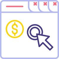 Pay Per Click Vector Icon