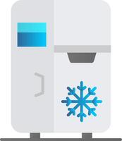 refrigerador plano degradado icono vector