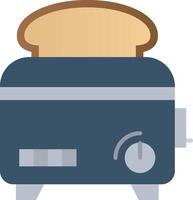 Toaster Flat Gradient Icon vector