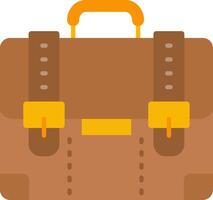 Suitcase Flat Gradient Icon vector