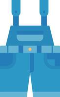 Overalls Flat Gradient Icon vector