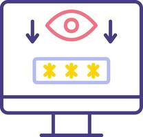 Computer Spyware Vector Icon