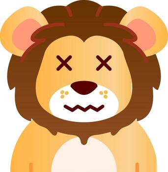 Dead Flat Gradient Icon vector