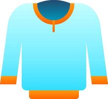 Full sleeve Flat Gradient Icon vector