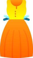 Sundress Flat Gradient Icon vector