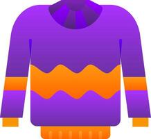 Sweater Flat Gradient Icon vector