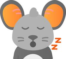 Sleep Flat Gradient Icon vector