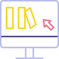 Online Book purchase Vector Icon