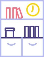 Bookshelf Vector Icon