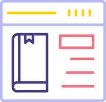 Online Book purchase Vector Icon