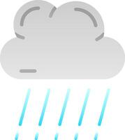 lluvia plano degradado icono vector