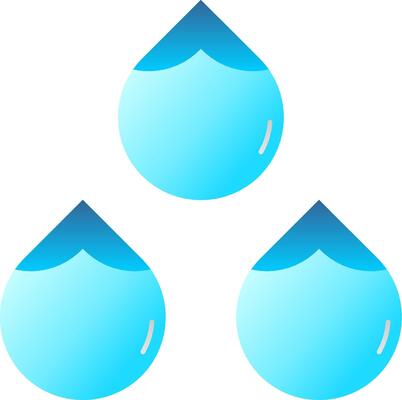 Wet Flat Gradient Icon
