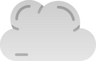 nube plano degradado icono vector