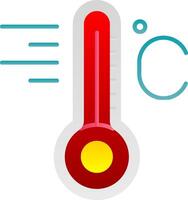Temperature Flat Gradient Icon vector