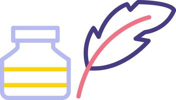 Quill And Ink Vector Icon