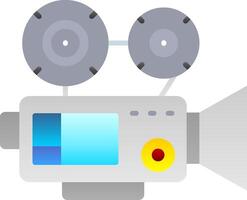 Video camera Flat Gradient Icon vector