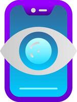 Vision Flat Gradient Icon vector